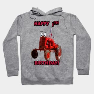 Happy 11th birthday tractor design Hoodie